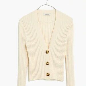 MADEWELL Brenville crop cardigan sweater